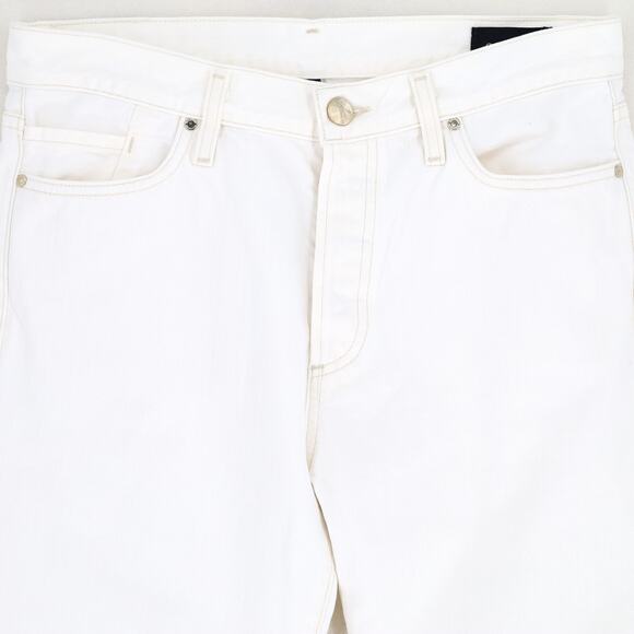 Goldsign Women White Denim Calla Casual Relaxed Straight Leg Jeans Size 27 - Picture 5 of 8